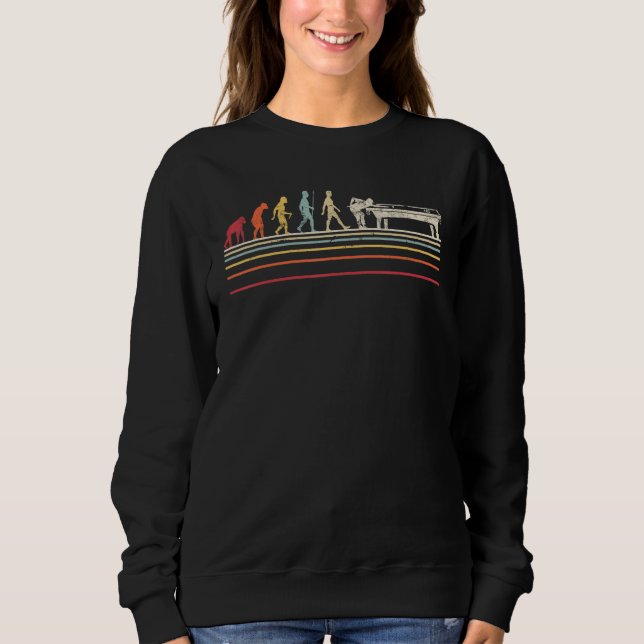 Funny Billiards Evolution 8 Ball Player Balls Sweatshirt (Front)