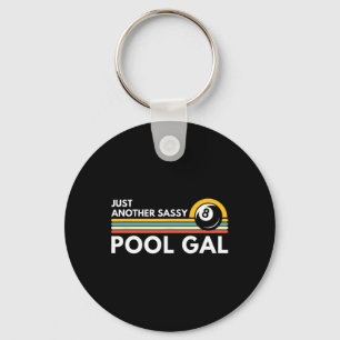 Funny Billiards For Women Just Another Sy Pool Gal Keychain