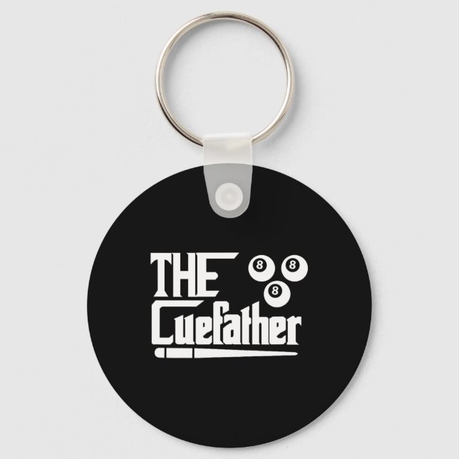 Funny Billiards Game Of Pool  Keychain (Front)