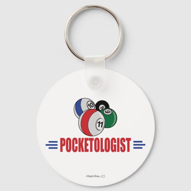 Funny Billiards Keychain (Front)