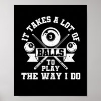 Funny billiards player billiards 8-ball