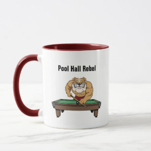 Funny Billiards Pool Hall Rebel Coffee Mugs