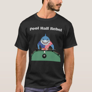 Funny Billiards Pool Hall Rebel T-Shirt