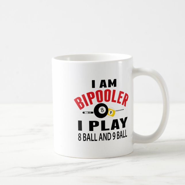 Funny Billiards Pool Player Gift I Play Pool Billi Coffee Mug (Right)