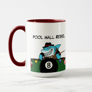 Funny Billiards Pool Rebel Jumbo Coffee Mugs