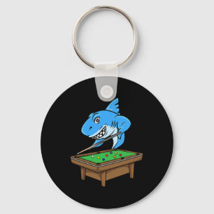 Funny Billiards Pool Shark Hall Snooker Joke Billi Keychain