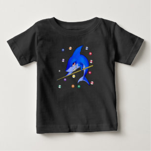 Funny Billiards Pool Shark Male Baby T-Shirt