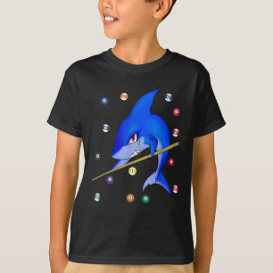 Funny Billiards Pool Shark Male T-Shirt