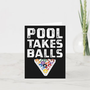 Funny Billiards Pool Take Playing Cue Sports  Card