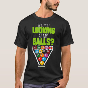 Funny Billiards Pool Tee for Men Loose 