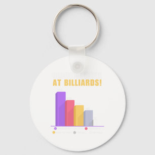 Funny Billiards Pun Gifts - Reason I Loose At Bill Keychain