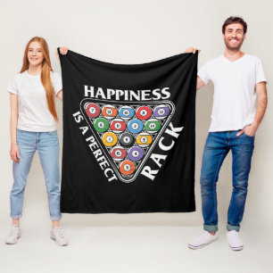 Funny Billiards rack word art  Fleece Blanket