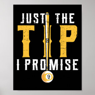 Funny Billiards The Tip Poster