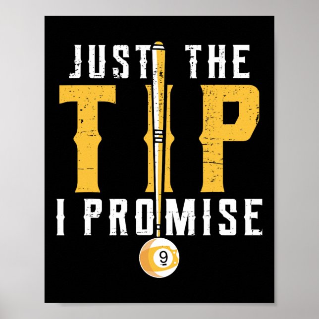 Funny Billiards The Tip  Poster (Front)