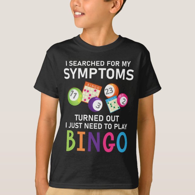 Funny Bingo Ball Bingo Gamer T-Shirt (Front)