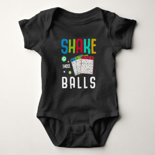 Funny Bingo Ball Lover and Gambling Fan Humour Baby Bodysuit