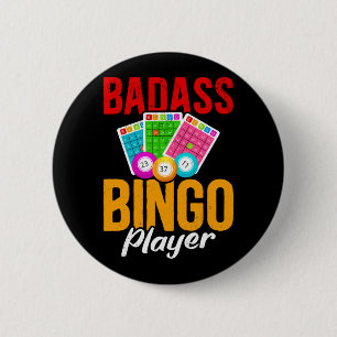Funny Bingo Balls Sarcastic Bingo Player 2 Inch Round Button