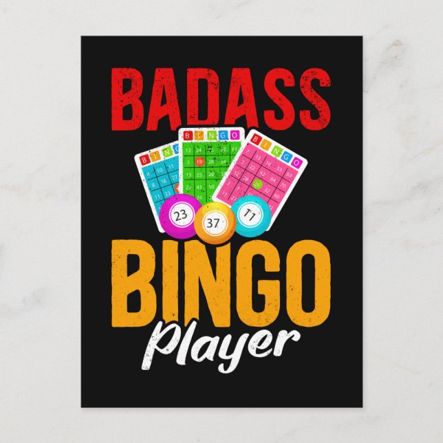 Funny Bingo Balls Sarcastic Bingo Player Postcard (Front)
