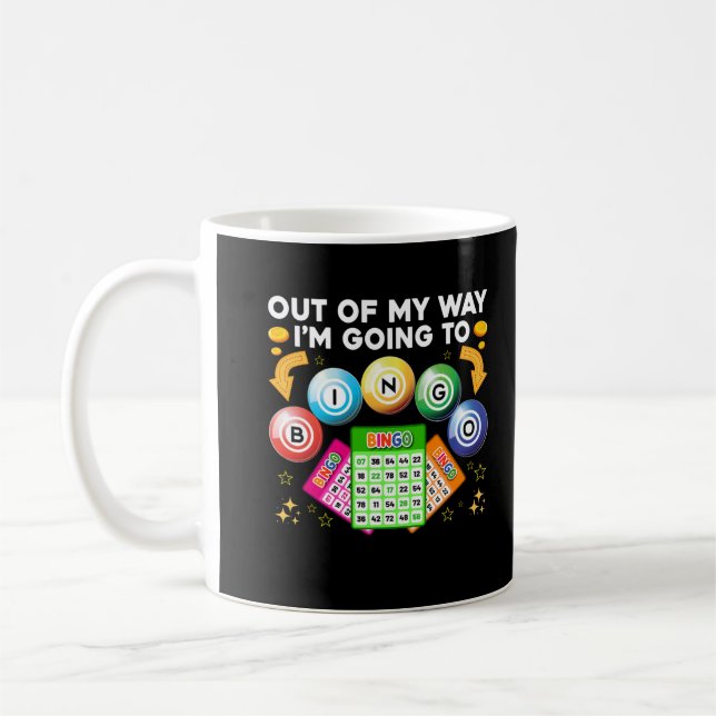 Funny Bingo Gambling Bingo Player Coffee Mug (Left)