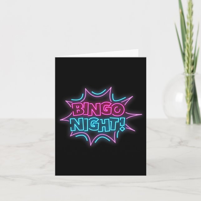 Funny Bingo King - Bingo Night  Card (Front)