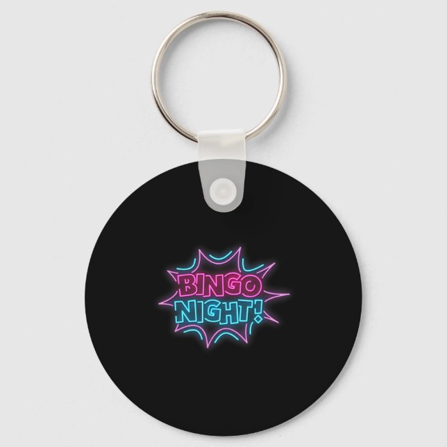 Funny Bingo King - Bingo Night  Keychain (Front)