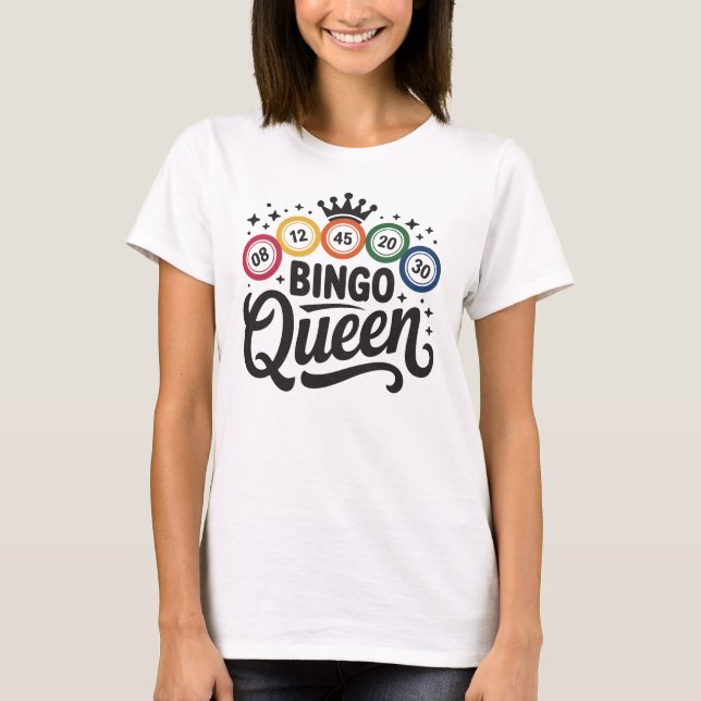 Funny Bingo Lover Design – Bingo Player Gift T-Shirt (Front)