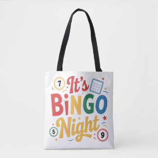 Funny Bingo Lover Design – Bingo Player Gift Tote Bag