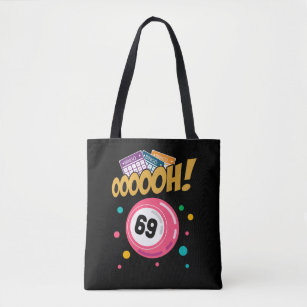 Funny Bingo Player 69 Joke Tote Bag