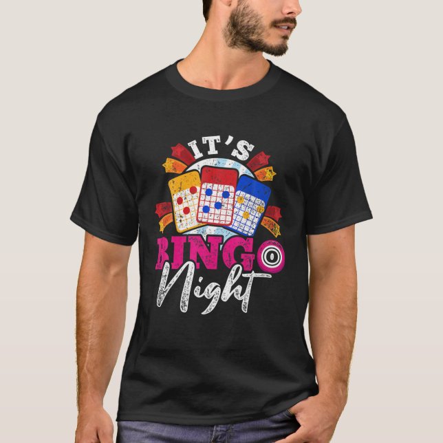 Funny Bingo Winner Lottery Gamble Bingo Player Gif T-Shirt (Front)