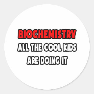 Funny Biochemistry Shirts and Gifts Classic Round Sticker