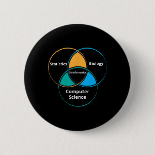 Funny Bioinformatics Biology Science Teacher Gift 2 Inch Round Button