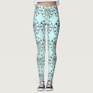 Funny Biological Clock Yoga Pants Baby Boy Blue