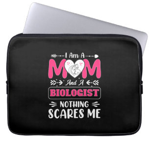 Funny Biologist Mom, Biologist Mom Funny Laptop Sleeve