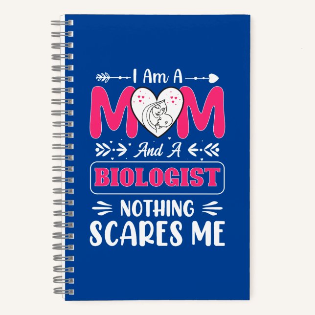 Funny Biologist Mom, Biologist Mom Funny Notebook (Front)