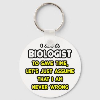 Funny Biologist T-Shirts and Gifts Keychain