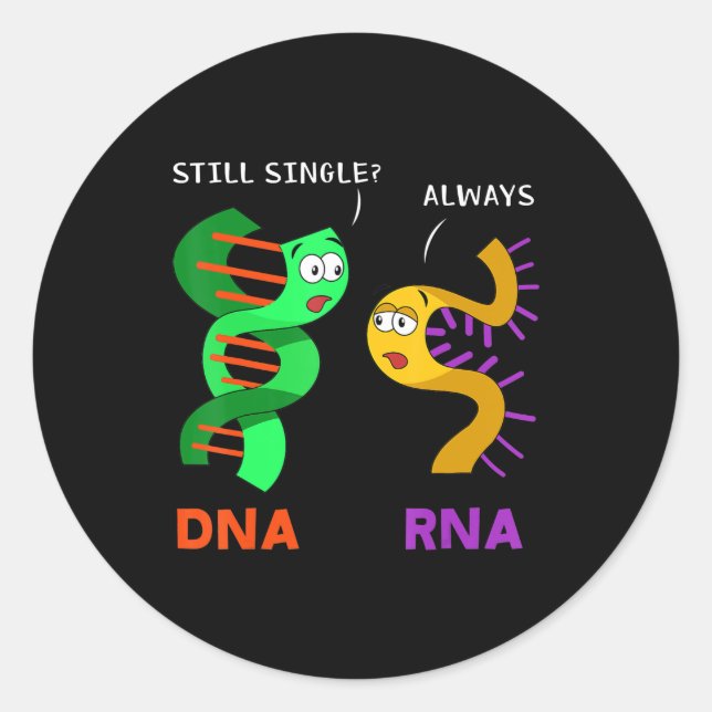 Funny Biology Pun Biologist Teacher Professor Gift Classic Round Sticker (Front)