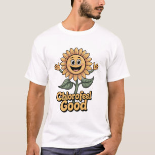 Funny Biology Pun Chlorofeel Good Science T-Shirt