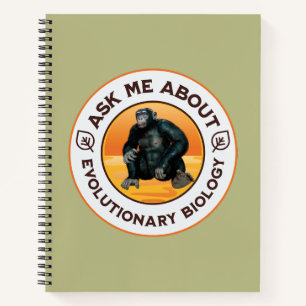Funny Biology Teacher Evolution Humour Gift Notebook