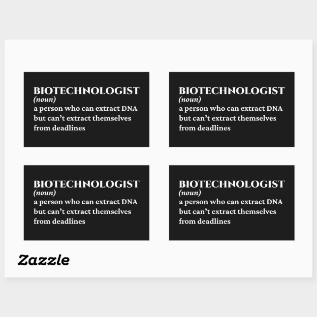 Funny Biotechnologist Definition Sticker (Sheet)