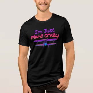 Funny Biplane Airplane Tri-Blend Shirt