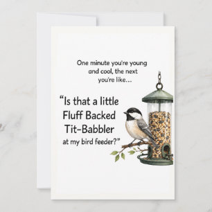 Funny Bird Card   Birdwatcher Humour Birthday Card