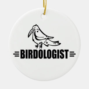 Funny Bird Ceramic Ornament