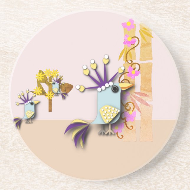 Funny Bird  Coaster (Front)