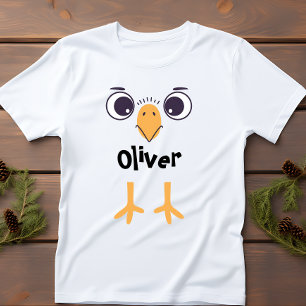 Funny Bird Face and Legs Baby T-Shirt