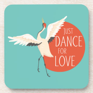 Funny Bird Message - Just Dance For Love 1 Coaster