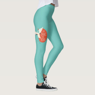 Funny Bird Message - Just Dance For Love 1 Leggings
