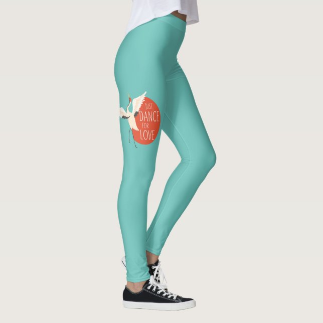 Funny Bird Message - Just Dance For Love 1 Leggings (Right)