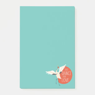 Funny Bird Message - Just Dance For Love 1 Post-it Notes