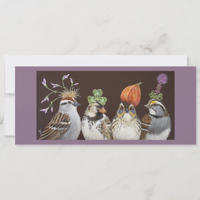 funny bird party card (Front)