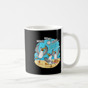 Funny Bird Playing Volleyball Mine Game Day Vibes Coffee Mug